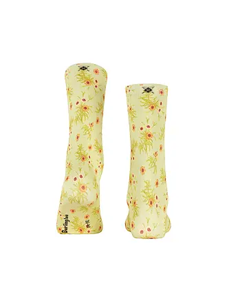 BURLINGTON | Chaussettes FLORAL ROMANCE 36-41 bleu clair | hellgrün